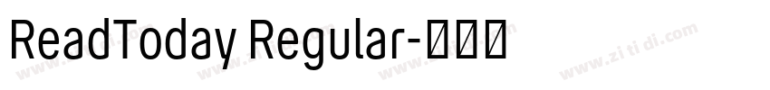 ReadToday Regular字体转换